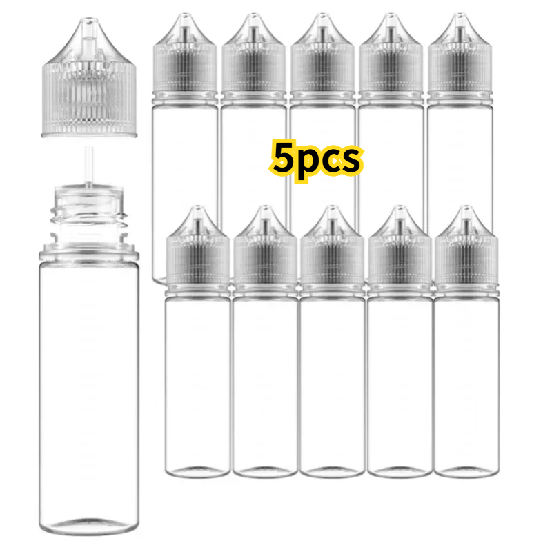 Juice Bottle Dropper - 5PCS 30ml-120ml PET Klare Tropfflaschen Vape