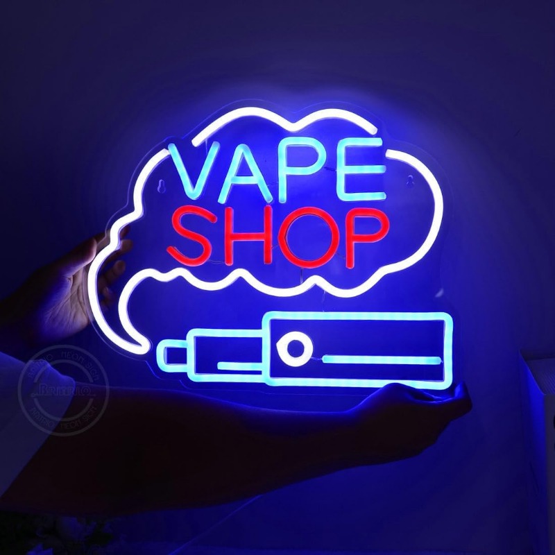 LED VAPE SHOP Smoke Neon Sign  – Vaping Store Bewertung und Preis